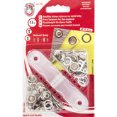 Drukknopen set | 11 mm | baby jersey | wit | 15 stuks Drukknopen KIN - 11 - JERSEY - RING - WIT 8590265083341
